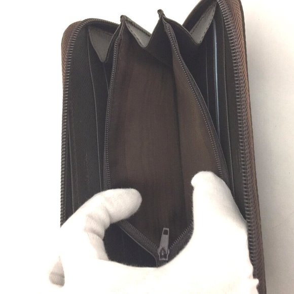 PRADA Logo Plate Nylon Zip Around Long Wallet/1F8562 - Picture 6 of 8